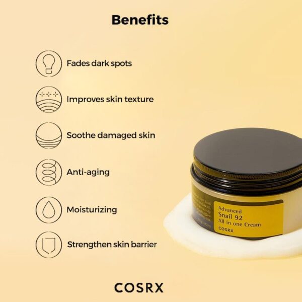 Cosrx Advanced Snail 92 All In One Cream 100g - Image 5