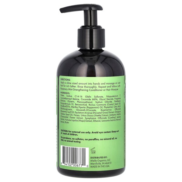 Mielle Organics Rosemary Mint Strengthening Shampoo 355ml - Image 2